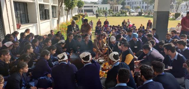 Divine Havan  performed religiously for forthcoming board exams