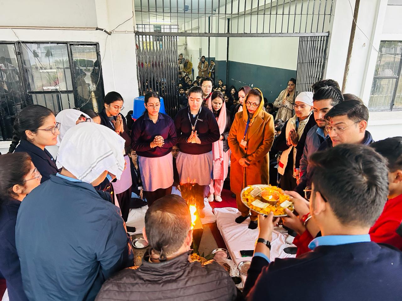 Havan was performed in BVM, KITCHLU NAGAR