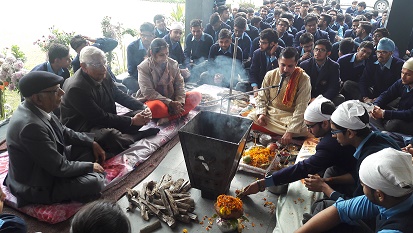 An enriching session on organizational skills, Hawan for XII students, Celebration of Basant Panchami, Homage to Father of Nation
